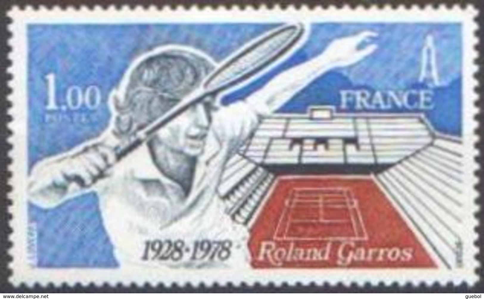 France Sport N° 2012 ** Tennis - Court Central De Roland Garros - Raquette - Tenis