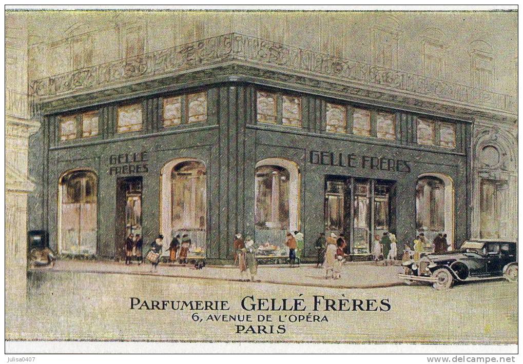 PARIS (I) Avenue De L'Opéra Carte Illustrée Parfumerie Gellé Frères - Arrondissement: 01