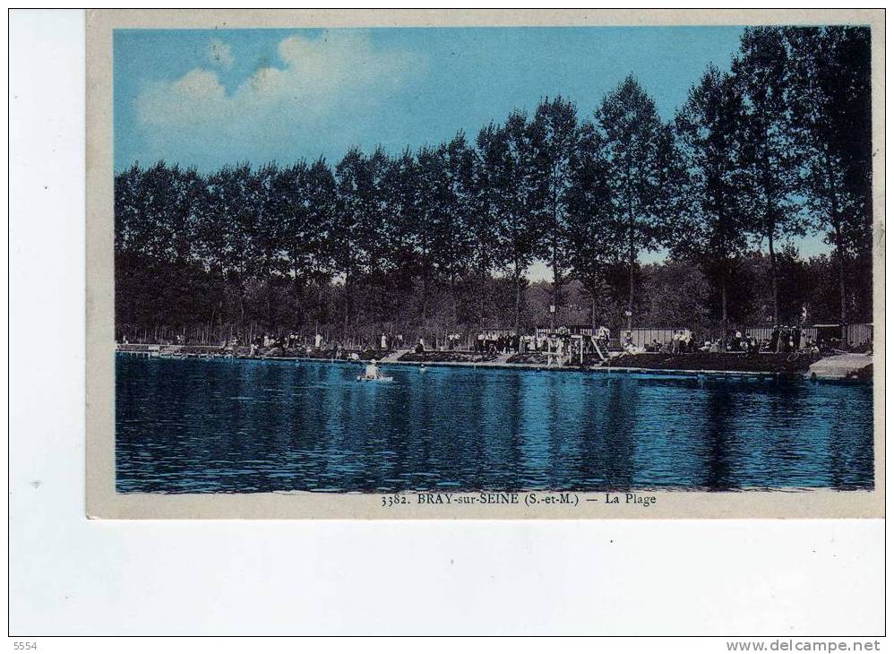 Cpa 77 SEINE  ET MARNE  Bray Sur Seine LA PLAGE - Bray Sur Seine