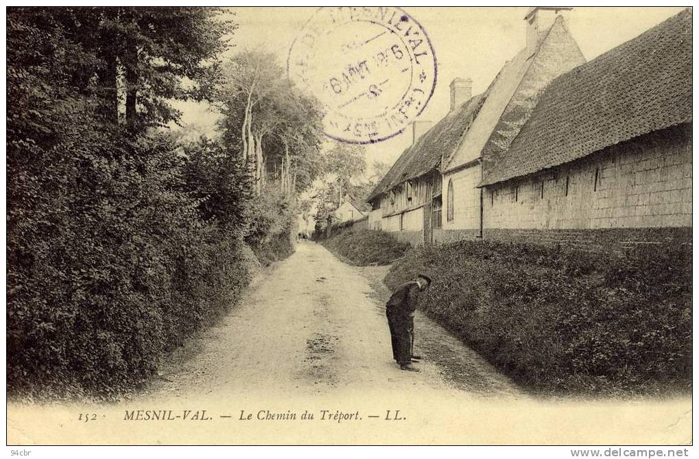 CPA ( 76) MESNIL VAL Le Chemin Du Treport - Mesnil-Val