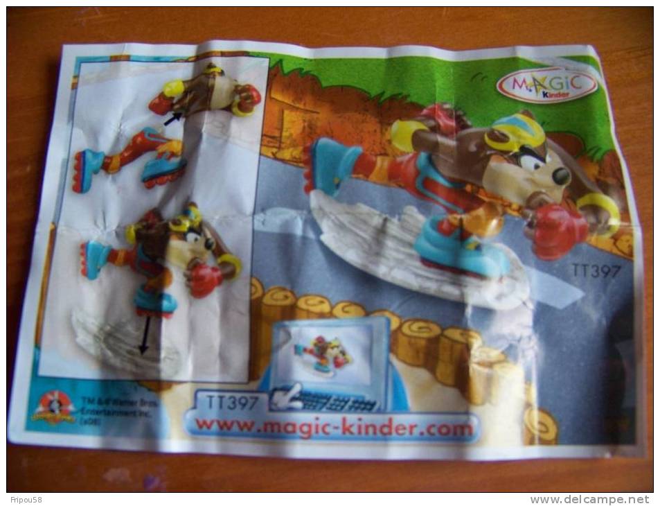 KINDER BPZ LOONEY TUNES ACTIVE TT397 - Instructions