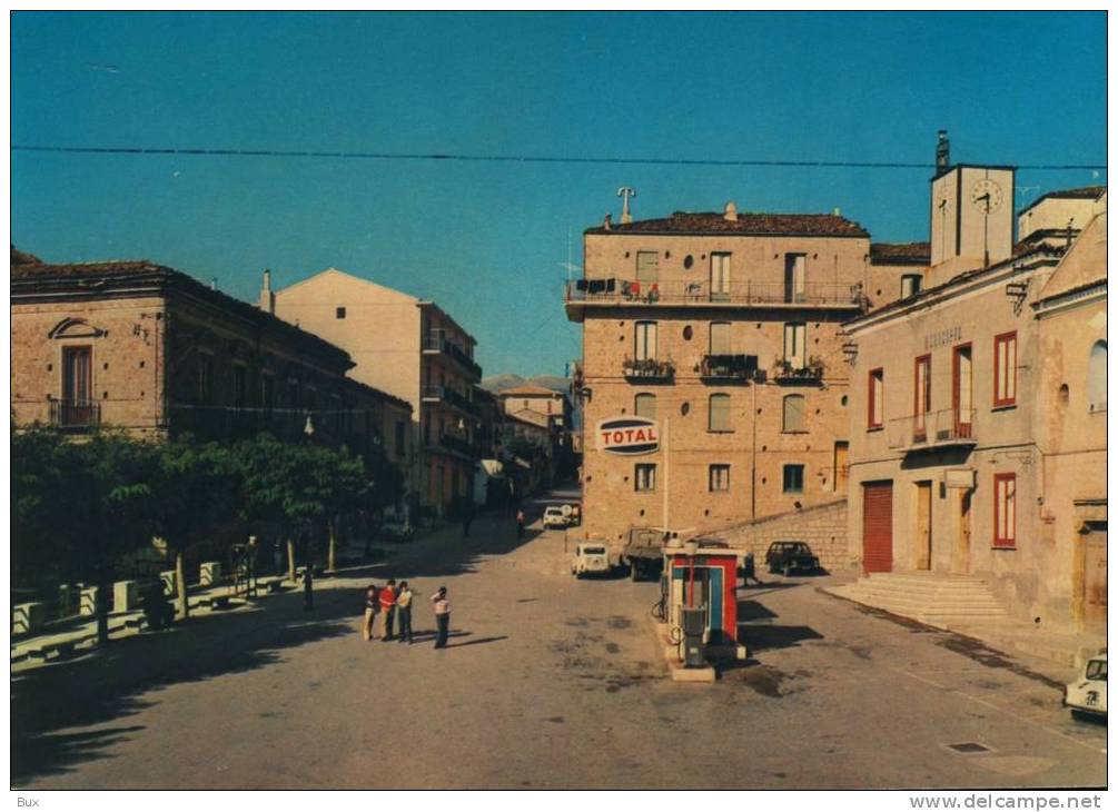 S. CHIRICO RAPARO STAZIONE TOTAL POTENZA  BASILICATA  NON VIAGGIATA  COME DA FOTO CONTORNO IRREGOLARE TAGLIO ARTIGIANALE - Potenza