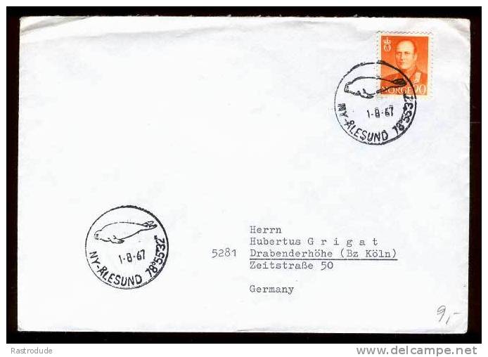 NORWAY 1967 POLAR ARCTIC CIRCLE ENVELOPE - USED - Altri & Non Classificati