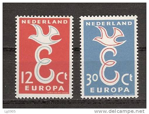 NVPH Netherlands Nederland Niederlande Pays Bas Holanda 713-714 MNH Europa Zegels Europe Stamps Timbres Sellos D´Europa - 1958