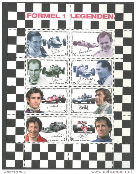 AUSTRIA 2006 ANK 2619-26 SHEET FORMULA 1 FORMEL 1 - Blocs & Feuillets