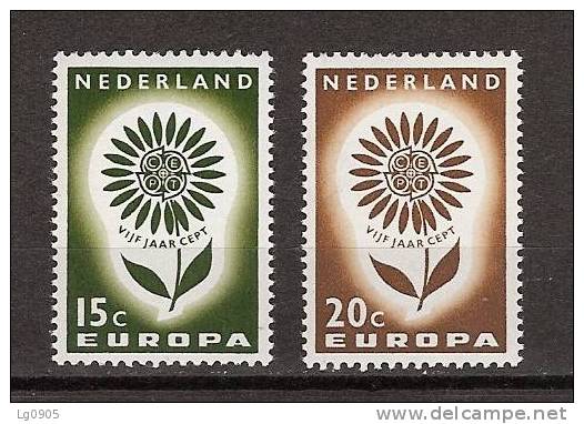 NVPH Netherlands Nederland Niederlande Pays Bas Holanda 827/828 MNH Europa Zegels Europe Stamps Timbres Sellos D´Europa - 1964