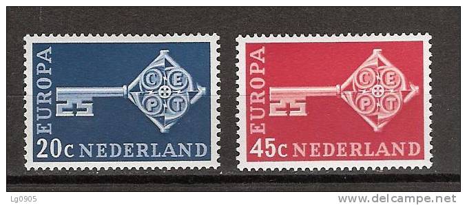 Netherlands Nederland Niederlande Pays Bas Holanda 906/907 MNH; Europa Zegels, Europe Stamps, Timbres, Sellos D´Europa - 1968