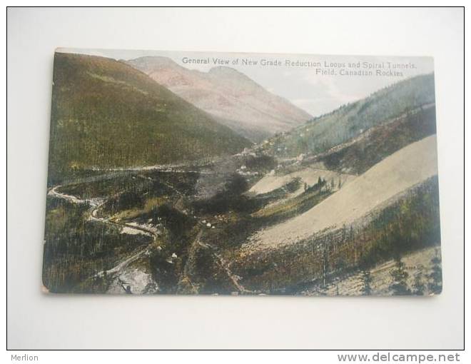 Canada - New Grade Reduction Loops -Spiral Tunnels, Fields -Canadian Rockies   Cca 1910's   F  D48385 - Otros & Sin Clasificación