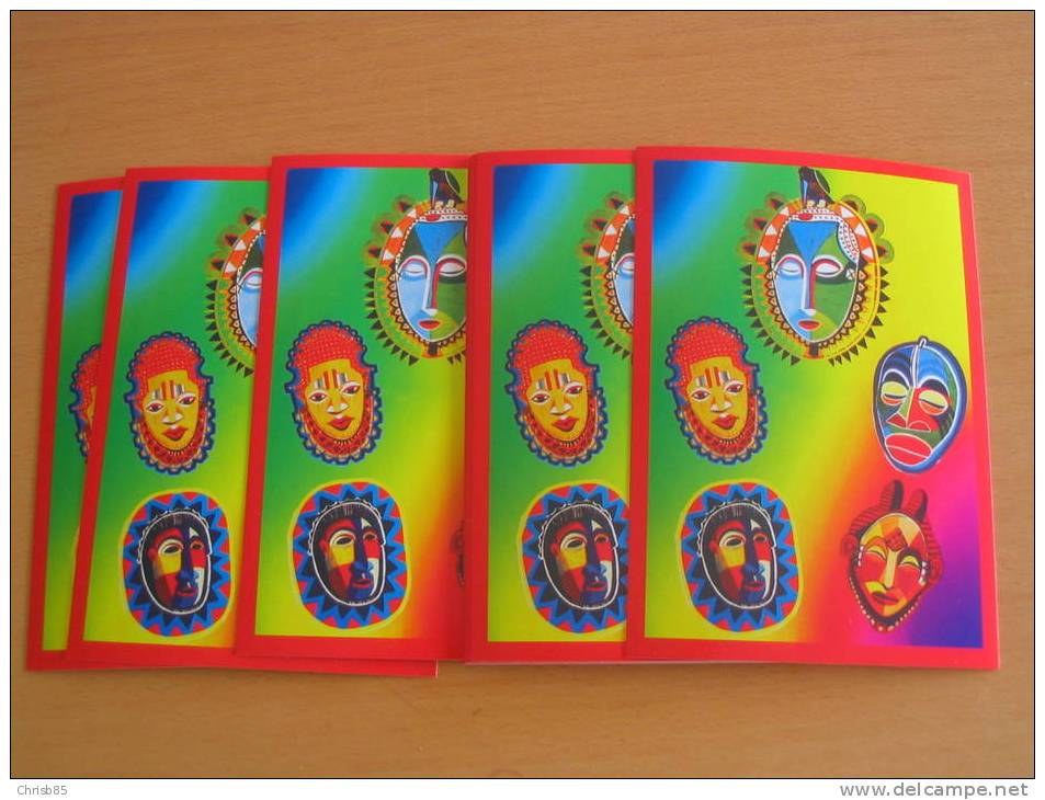 LOT 10  CARTES  POSTALES  IDENTIQUES  NEUVE THEME MASQUES - Karneval - Fasching