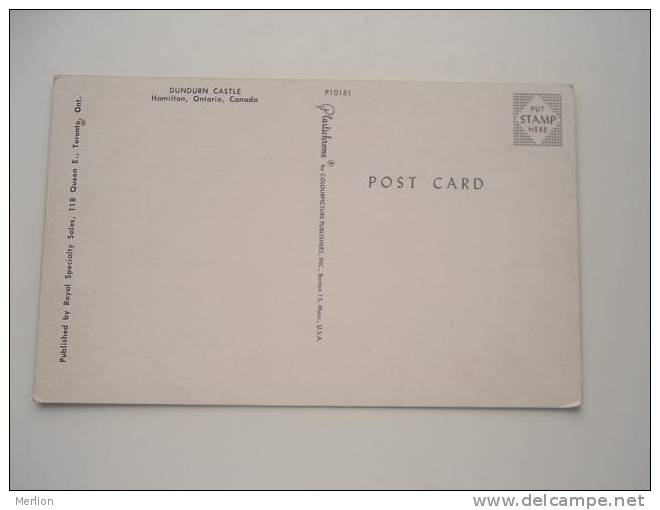 Canada -  Dundurn Castle -Hamilton Ontario   -  Ca 1950's     VF  D48404 - Hamilton