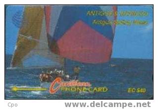 # ANTIGUA_BARBUDA 5 Antigua Sailing Week 7CATC $40 Landis&Gyr -boat,bateau- Tres Bon Etat - Antigua Et Barbuda