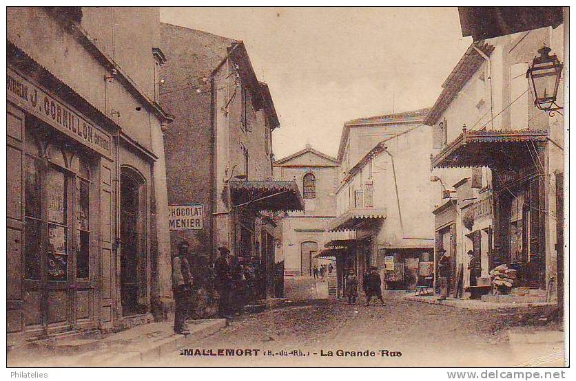 MALLEMORT  GRANDE RUE 1906 - Mallemort