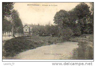 CPA - MONTDIDIER - AVENUE DE LA GARE - GIGAU - - Montdidier