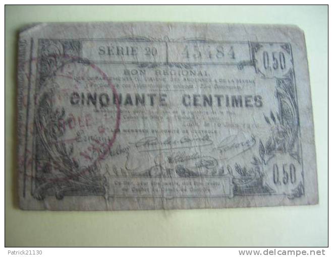 AISNE / ARDENNES   0.5F - Notgeld