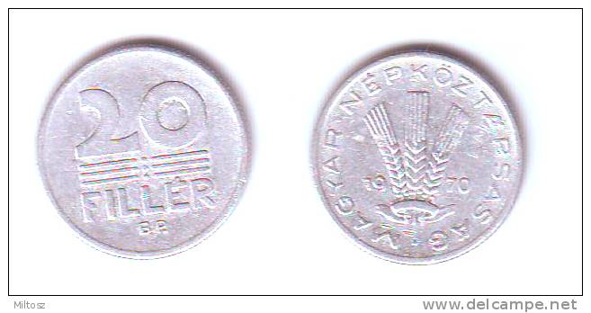 Hungary 20 Filler 1970 - Hungary