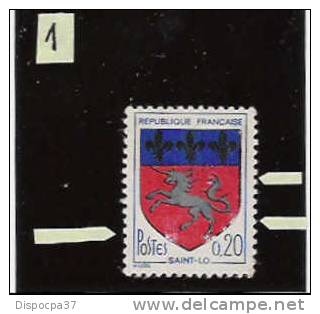 N° 1510  NEUF  XX   VARIETE FLEURS DE LYS NOIRES + DEFAUT IMPRESSION BAS ECUSSON - Used Stamps