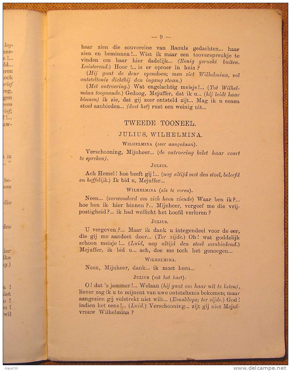 Toneel Comedie In 1 Bedrijf "Julius Caesar", Gent 1877  Theater - Oud