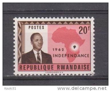 Rwanda YT 8 * : Indépendance - Unused Stamps