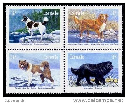 (006) Canada  Dogs / Chiens / Hunde / Honden  ** / Mnh  Michel  1097-1100 - Unused Stamps