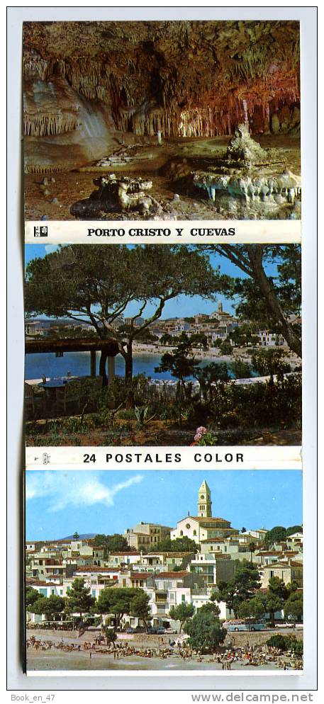 {63808} Baléares Porto Cristo Y Cuevas , Dépliant 24 Vues - Cabrera