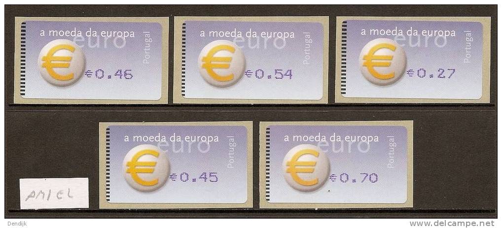 2002 Portugal - Euro - ATM AMIEL ** - Timbres De Distributeurs [ATM]