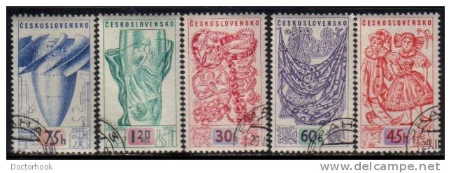 CZECHOSLOVAKIA   Scott #  849-53  VF USED - Used Stamps