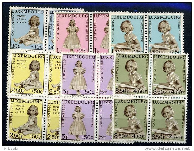 CARITAS 1960 ++  Blocs De 4 ++  Princesse Marie Astrid  Cote 70 Euros - Neufs