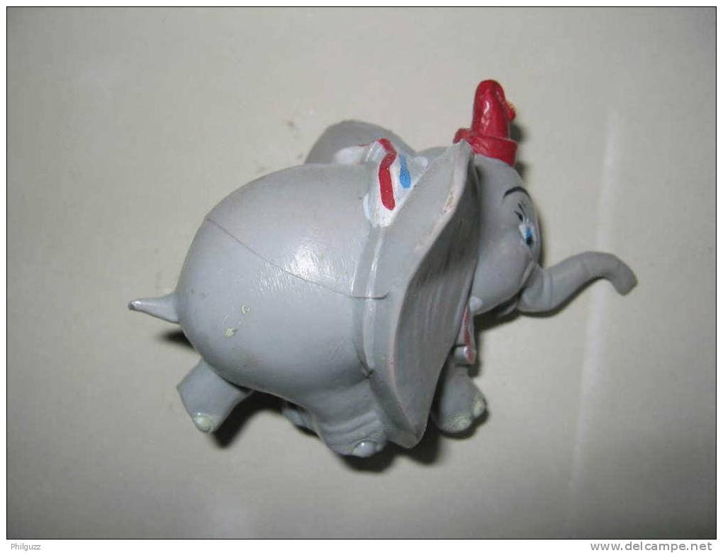 RARE FIGURINE  JIM WALT DISNEY DUMBO (1) Chapeau Rouge, Queue Cassée - Disney