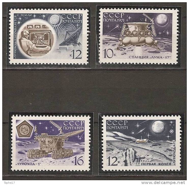 W - URSS - 1971 - Y&T 3704 à 3707 MNH Neuf  ** - Russie & URSS