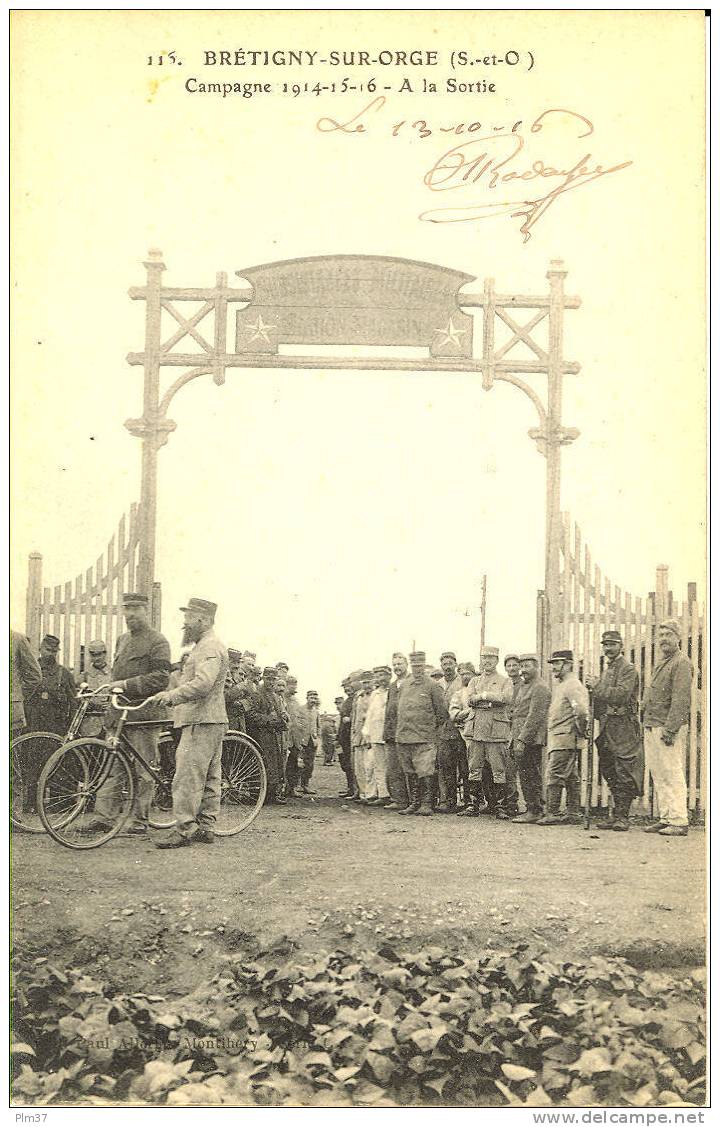 BRETIGNY SUR ORGE - Les Subsistances Militaires - écrite 1916 - Bretigny Sur Orge