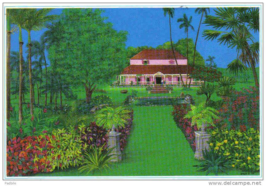 Carte Postale  Dom - Tom  Guadeloupe  Habitation Créole Trés Beau Plan - Pointe A Pitre
