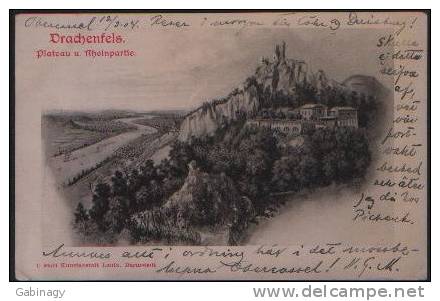 *GERMANY - DRACHENFELS-002 - PLATEAU U. RHEINPARTIE - 1904 - Drachenfels