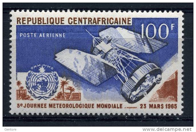 1965 CENTRAFICANA Cpl. Air Set Of 1 Value Yvert Cat. N° 30 Perfect MNH ** - Climate & Meteorology