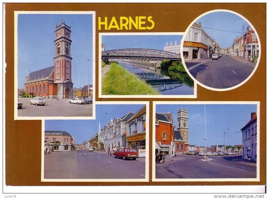 HARNES -  5 Vues  -  N° C  62 413 00 5 4456 - Harnes