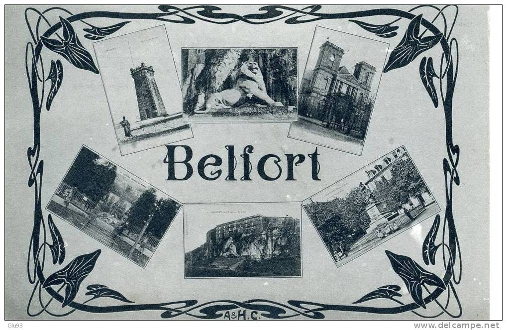 Lot 5 CPA - Belfort (90) - Multi-vues - La Miotte - 1871 - Château - Lion - Belfort – Le Lion