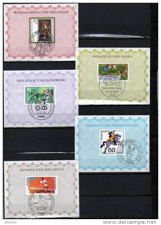 22 Ersttags - Blocks Mit SST Aus Jahresgabe 1979 - 2000 BRD Nummeriert 382€ - Collections (with Albums)