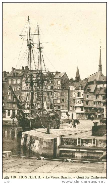 Honfleur - LE Vieux Bassin ,  QUAI Sainte Catherine --  Jc132 - Honfleur