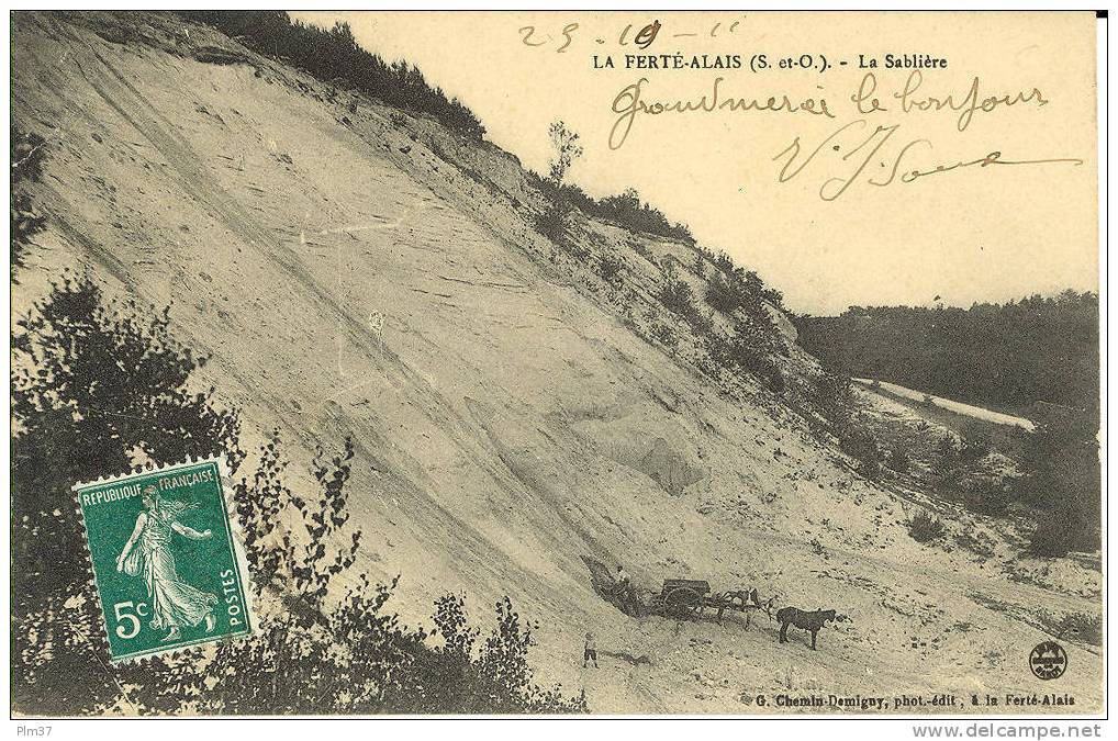 LA FERTE ALAIS -  La Sablière - Voy. 1911 - La Ferte Alais
