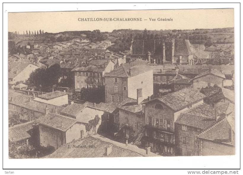 01 , CHATILLON Sur CHALARONNE , Vue Générale , J. Mollard, Phot. - Châtillon-sur-Chalaronne