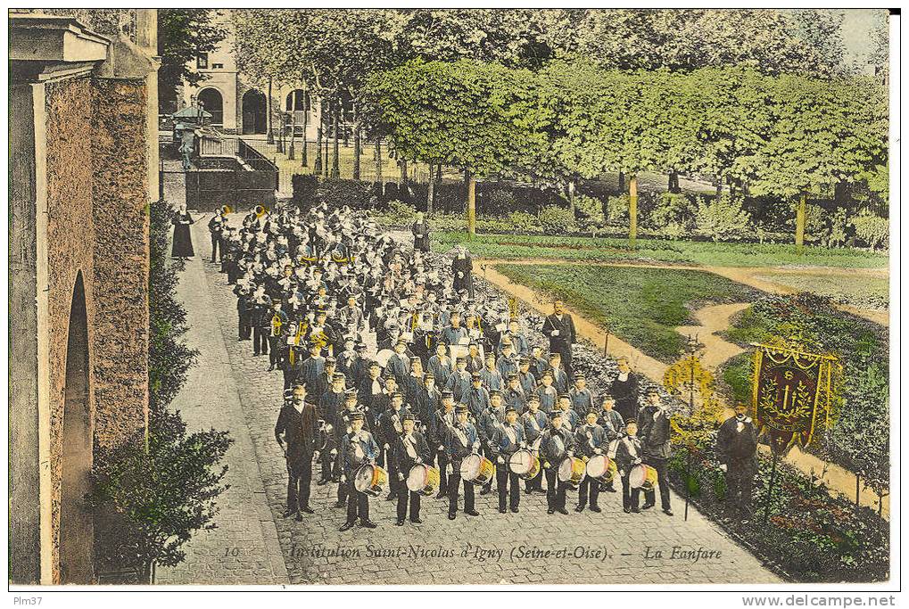 IGNY - Institution Saint Nicolas - La Fanfare - Voy. 1906 - Igny