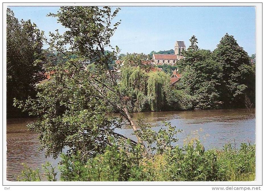 AUVERS-SUR-OISE (Val D'Oise, 95): Vue Partielle ; Bords De L'Oise ; Au Fond , L'Eglise   ; TB - Auvers Sur Oise