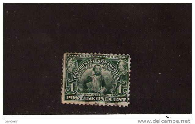 United States - Captain John Smith  - Scott # 328 - Used Stamps