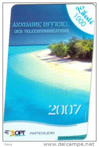 NEW CALEDONIA  1000 FPF TROPICAL   LANDSCAPE 2007  GSM MOBILE  EXP. 31/12/10 READ DESCRIPTION !!! - Nueva Caledonia