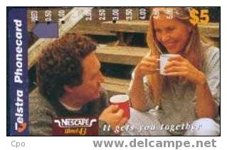 # AUSTRALIA 178 Nescafe - Couple 5 Anritsu   Tres Bon Etat - Australien
