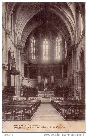 DRAGUIGNAN.INTERIEUR DE L'EGLISE.. - Draguignan