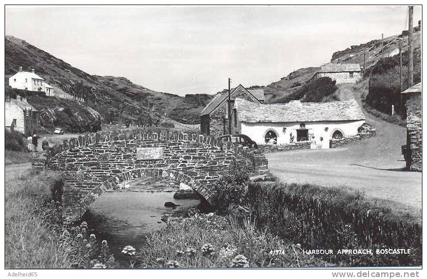 Harbour Approach, Boscastle, Real Photo PC, Overland Views, Tintagel PC - Sonstige & Ohne Zuordnung