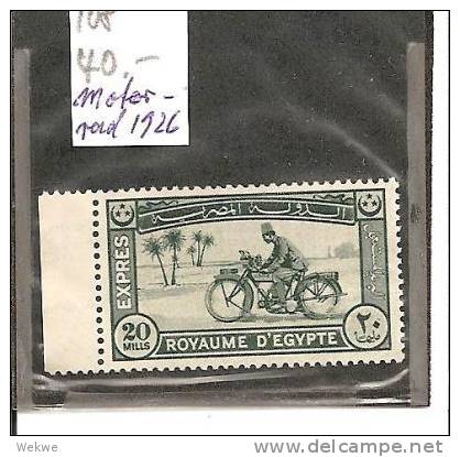 Egym108/  ÄGYPTEN -  Motorrad (moto)  1926 ** MNH - Ungebraucht