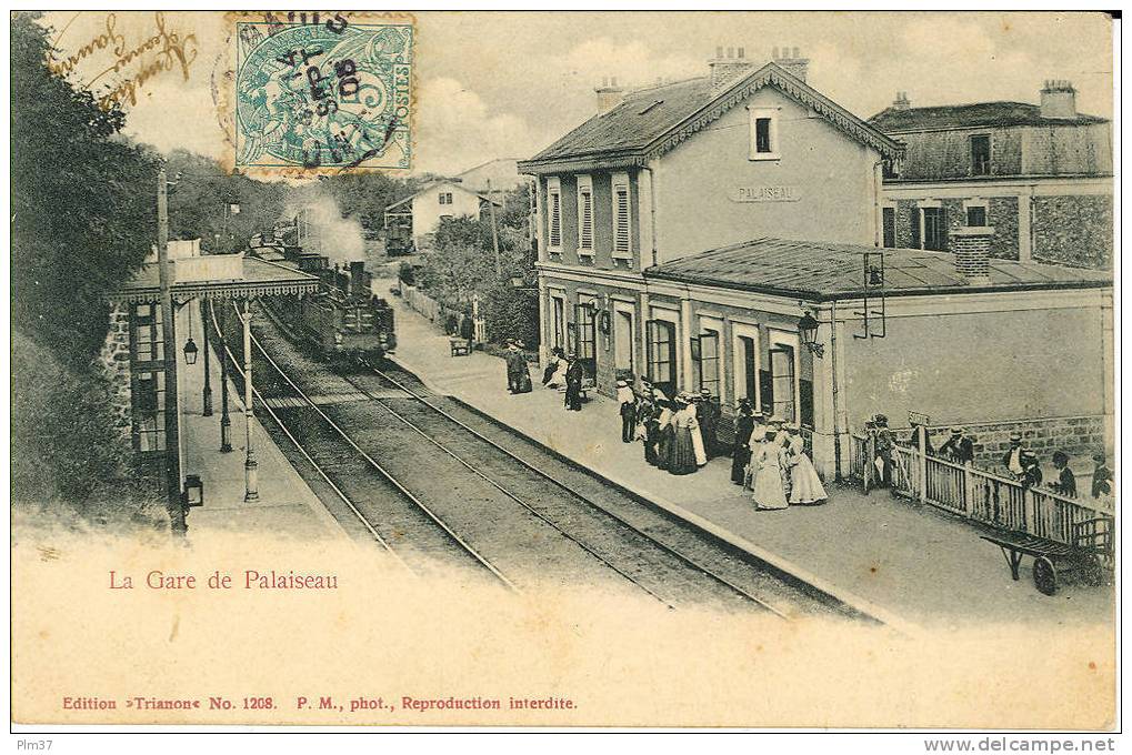 PALAISEAU - La Gare - Vue Intérieure à L'Arrivée Du Train - Voy. 1905 - Palaiseau