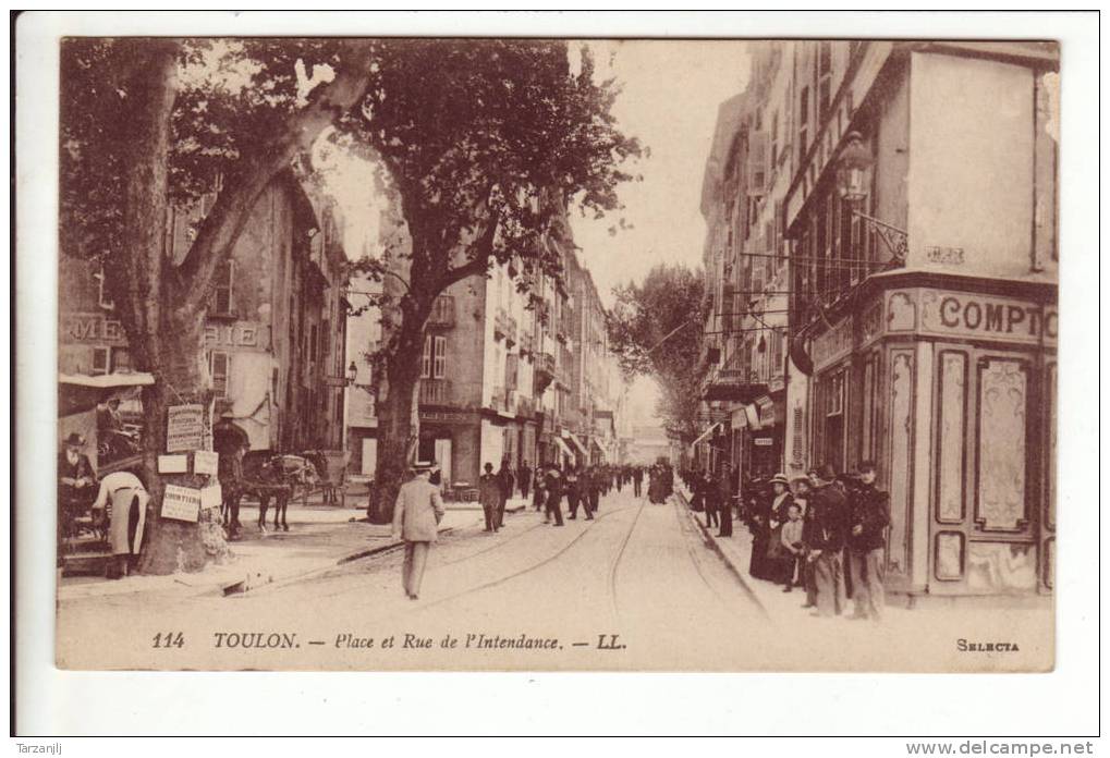 CPA De Toulon (Var 83): Place Et Rue De L'Intendance - Barjols