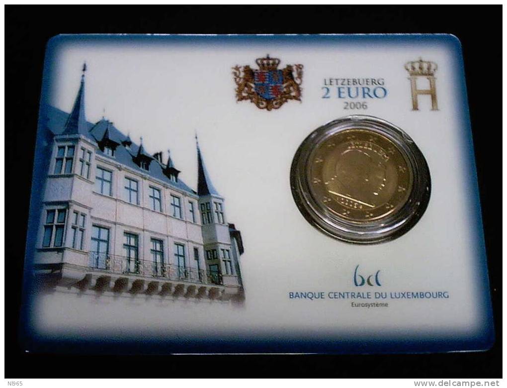 LUSSEMBURGO ( LETZEBUERG ) ANNO 2006  - 2 EURO IN BLISTER UFFICIALE - FDC - SOLO 15000 ESEMPLARI - RARA - Luxemburg